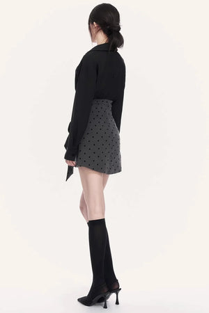 French Retro Polka Dot Dress