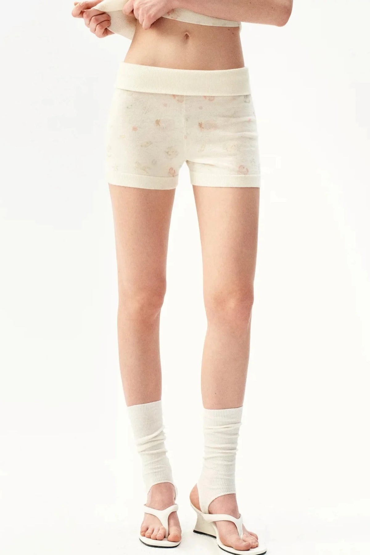 French Retro Wool Shorts