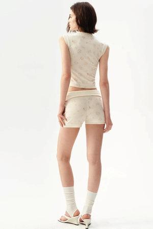 French Retro Wool Shorts