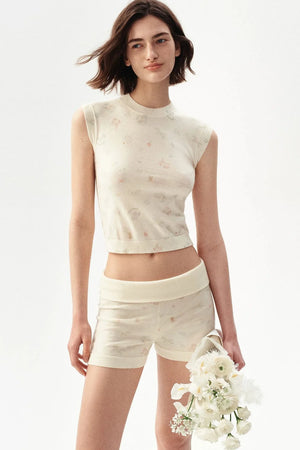 French Retro Wool Shorts