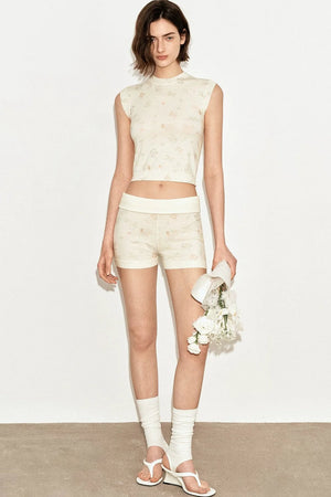 French Retro Wool Shorts