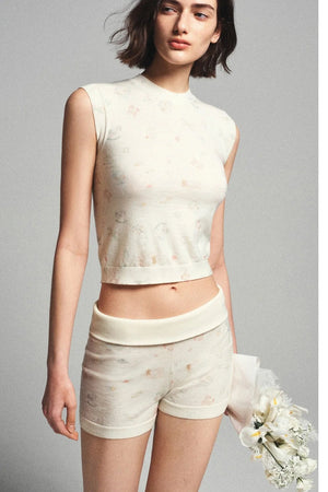 French Retro Wool Shorts