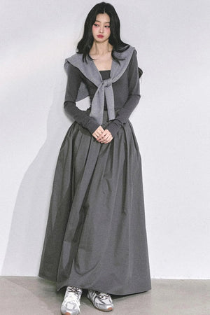 French Slimming Long Dress
