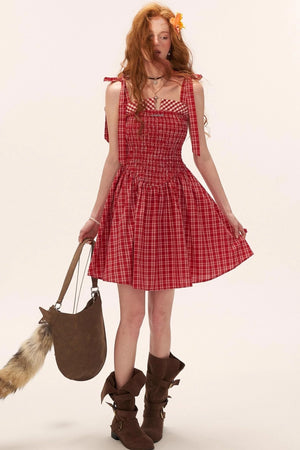French Striped Bow Sundress