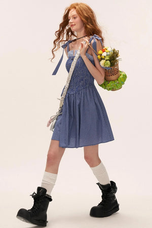 French Striped Bow Sundress