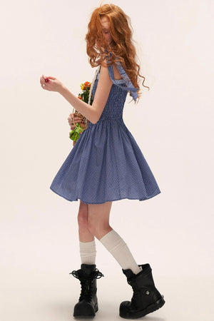French Striped Bow Sundress