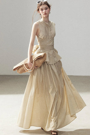 French Style Lazy Top and Skirt Set-Up