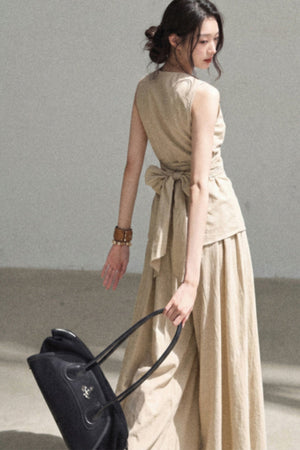 French Style Lazy Top and Skirt Set-Up