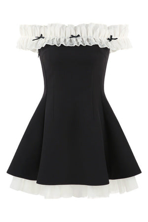 French Style Pleated Belt Dress