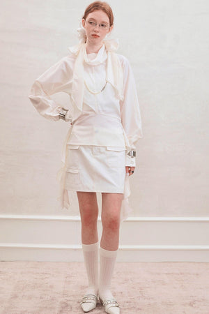 French Style Waist Cinched Shirt Set-Up