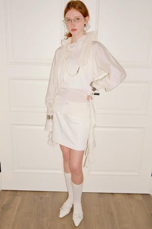 French Style Waist Cinched Shirt Set-Up