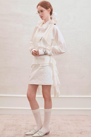 French Style Waist Cinched Shirt Set-Up