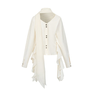 French Style Waist Cinched Shirt Set-Up