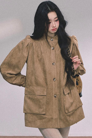 French Suede Blazer
