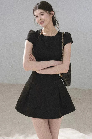French Summer Puffy Dress