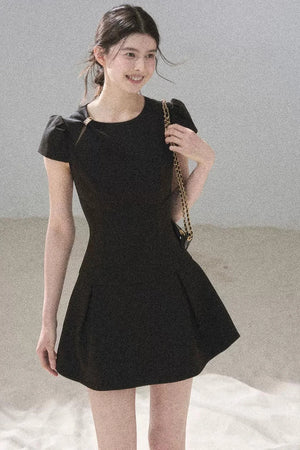 French Summer Puffy Dress