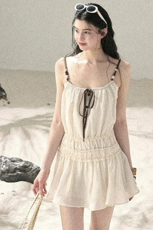 French Suspender Summer Dress