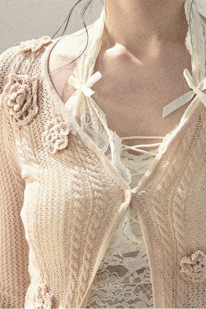 French Thin Sun Protection Cardigan Set-Up