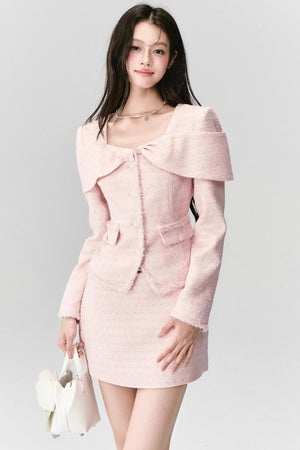 French Tweed Top With Skirt Set-Up