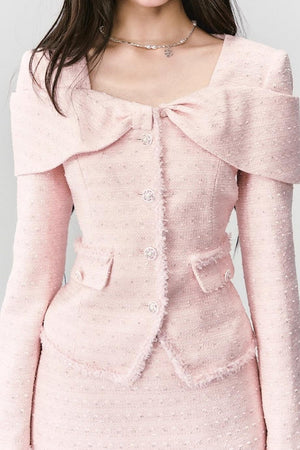 French Tweed Top With Skirt Set-Up