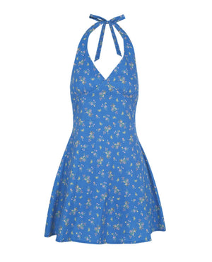 French V-Neck Dress With Inner Cami Set-Up