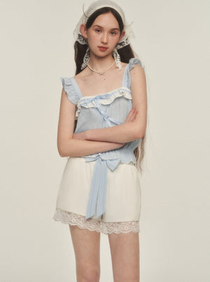 French Vintage Lace Shorts