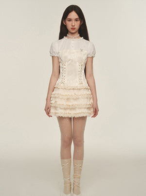 French Vintage Pleated Skirt