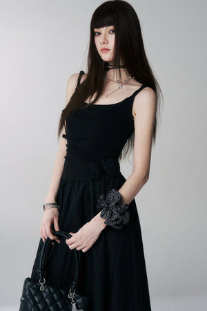 French White Flower Dress