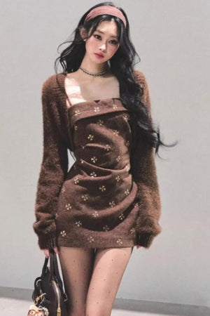 French Wool Suspender Dress Set-Up