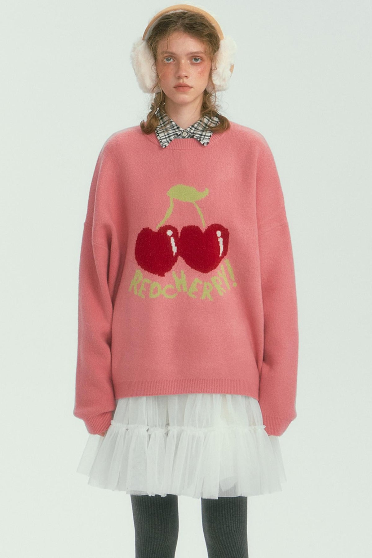 Fruit Pattern Silhouette Jumper Top