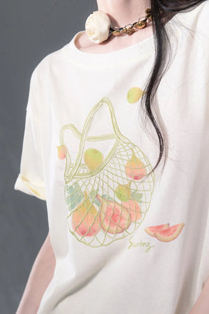 Fruity Fig Print T-Shirt