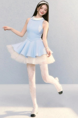 Fugitive Princess Mesh Panel Ballet Dress