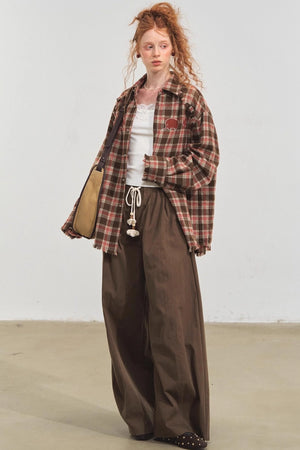Fun Fringe Plaid Shirt