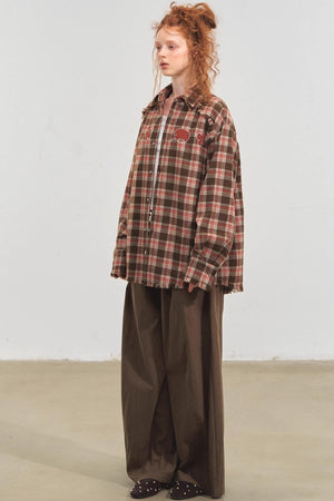Fun Fringe Plaid Shirt