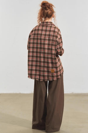 Fun Fringe Plaid Shirt