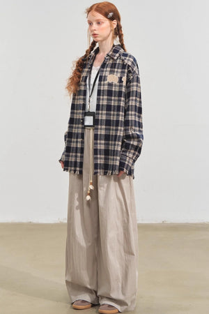 Fun Fringe Plaid Shirt
