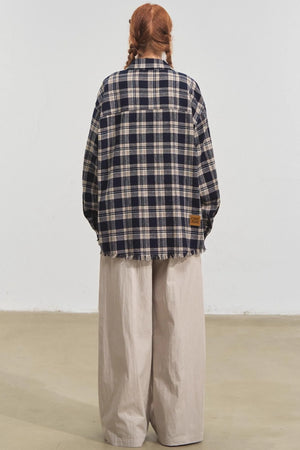 Fun Fringe Plaid Shirt