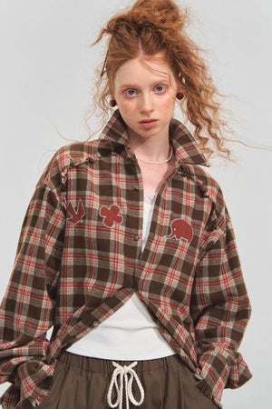 Fun Fringe Plaid Shirt