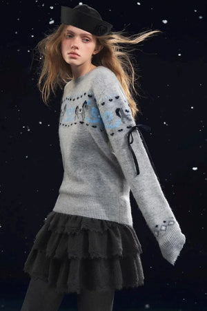 Fun Spinning Pony Jacquard Sweater