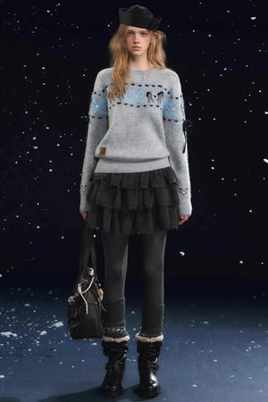 Fun Spinning Pony Jacquard Sweater