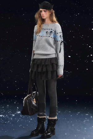 Fun Spinning Pony Jacquard Sweater