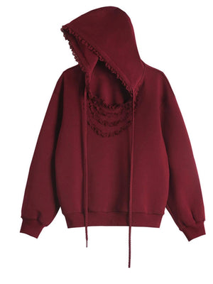Fungus Collar Hooded Sweatshirt Set-Up