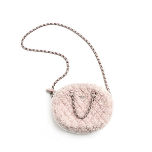 Fuzzy Velvet Quilted Handbag