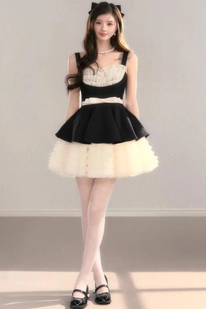 Gauze Lace Ball Gown Dress