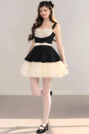 Gauze Lace Ball Gown Dress