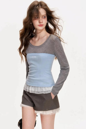 Geek Chic Ribbed Knit Top