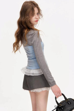 Geek Chic Ribbed Knit Top