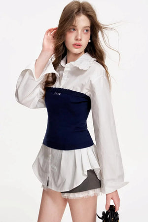 Geek Chic Ribbed Knit Top