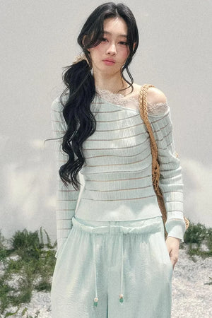Gentle Glance Knitted Lace Top