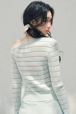 Gentle Glance Knitted Lace Top